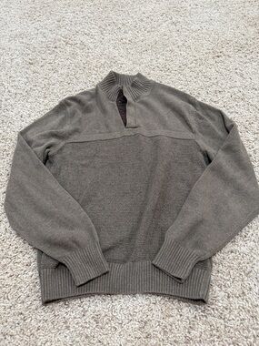RedHead Men's Olive Green Half-Zip Sweater
